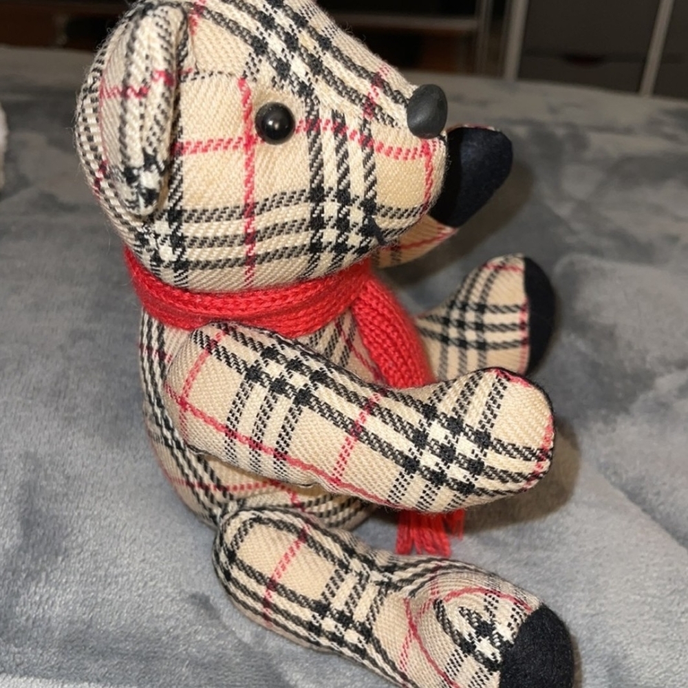 Burberry Nova Check Teddy Bear with Red Scarf - Picture 4 of 4